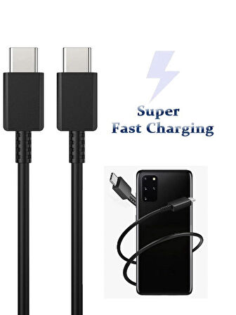 Samsung A73 Uyumlu Type-c To Type-c Super Hızlı Şarj Kablosu