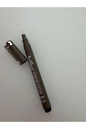 Çizim Kalemi 0.3 MM Siyah (3 adet)
