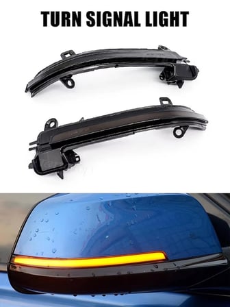 BMW F20 F21 2 F22 F22 3 F30 F31 F34 F35 X1 I3 dikiz flaşör Amber  LED ayna dinamik dönüş sinyal