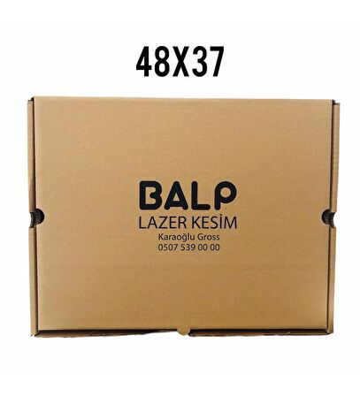 48x37cm Ebatında 10 Adet Üretim Fazlası Yazılı Karton Kutu 