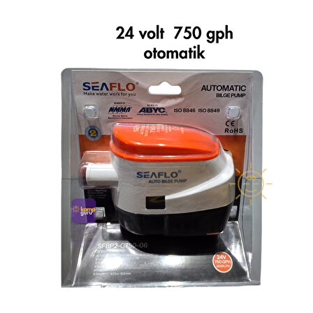 seaflo 24 volt 750 gph otomatik