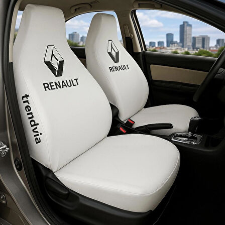 Seat Beyaz Renk Ön ve Arka Koltuk Kılıfı Penye Servis Seti – Araba Koltuk Koruyucu