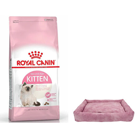 Royal Canin Kitten Yavru Kedi Maması 10 KG + Kedi yatağı Pembe