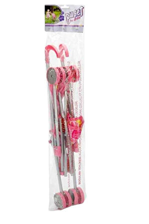 SEÇTİM ALDIM SUNMAN THE STROLLER BEBEK ARABASI BASTON PUSET METAL KATLANIR ÇİLEK DESENLİ 4 TEKER 3+