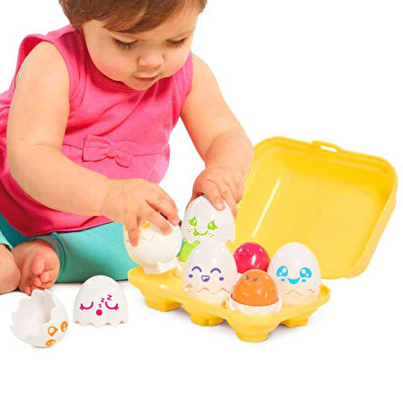  TOMY TOOMİES 73560 SAKLAMBAÇLI RENKLİ YUMURTALAR SESLİ 6M+