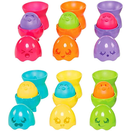 TOMY TOOMİES 73565 SAKLAMBAÇLI YUMURTA KULE SETİ HİDE SQUEAK EGG STACKERS 6-36M+