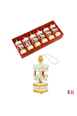 SEÇTİM ALDIM ATLI KARINCA SWD0806-W AHŞAP DEKORATİF EŞYA TEK RENK 6 LI KÜÇÜK