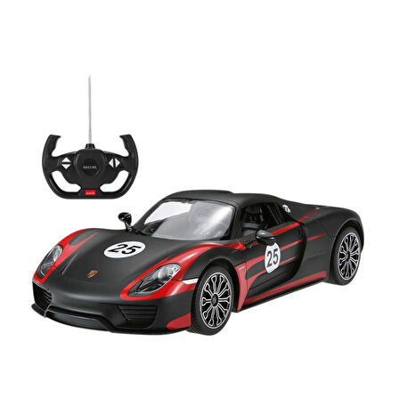 SUNMAN RASTAR 70710 KUMANDALI ARABA PORSCHE 918 SPYDER WEİSSACH F/F R/C 2.4GHZ IŞIKLI 1:14 6+