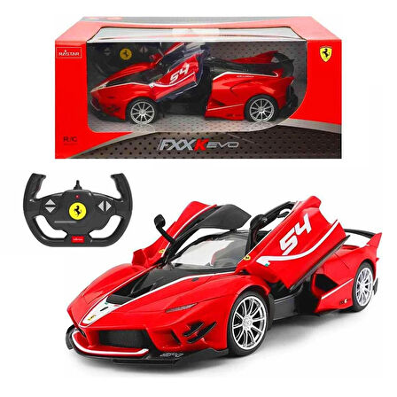 SUNMAN RASTAR 79200 KUMANDALI ARABA FERRARİ FXX K EVO AÇILIR KAPI F/F R/C 2.4GHZ IŞIKLI 1:14 6+