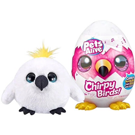 ZURU PETS ALİVE PEL06000 NEŞELİ KUŞ SÖYLENENİ TEKRAR EDEN SES KAYDEDEN 3+