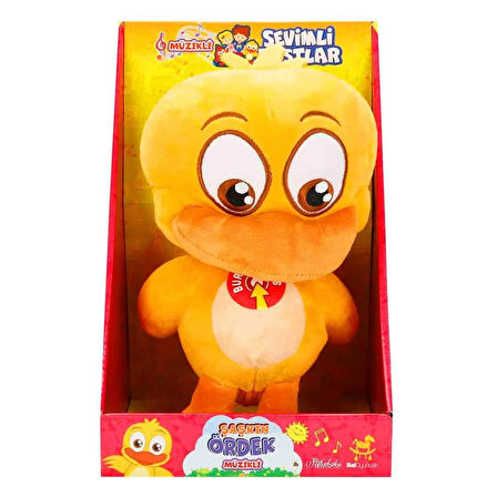 BAL PELÜŞ SEVİMLİ DOSTLAR ŞAŞKIN ÖRDEK BAL55115 MÜZİKLİ PİLLİ 23 CM 10M+