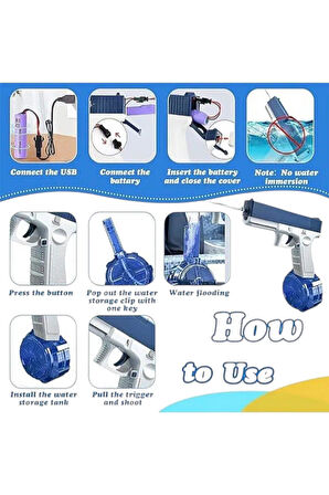 SEÇTİM ALDIM ELEKTRİKLİ SU TABANCASI WATER GUN 3+