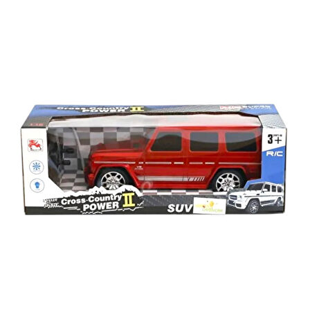LİMON 8578-2A KUMANDALI JEEP ARABA CROSS COUNTRY POWER 2 SUV V8 5.OT R/C IŞIKLI ŞARJLI 1:16 3+