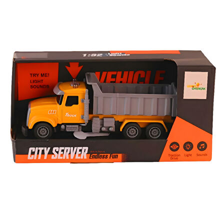 LİMON C-003A KAMYON SESLİ IŞIKLI PİLLİ 1:32 3+