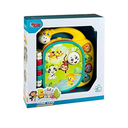 VARDEM 855-162A BEBEK PİYANOSU ZÜRAFA KİTAPLI IŞIKLI MÜZİKLİ KUTULU 12M+