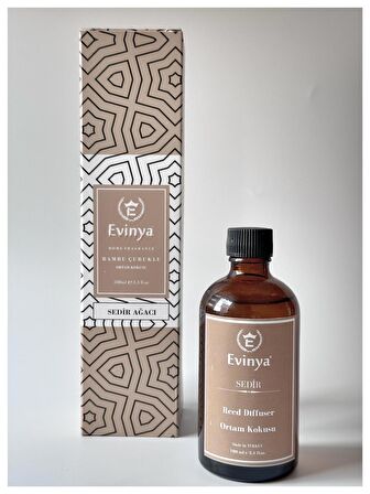 Evinya Bambu Çubuklu Oda Kokusu Sedir Ağacı - 100 ML