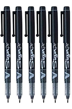 Roller Kalem Signo Pen İmza Kalemi (Siyah) 2.0 mm (3 Adet)