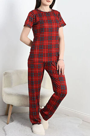 SeKa Alt Üst Pegasus Pijama Takımı Kırmızıekose - 50419.1048.