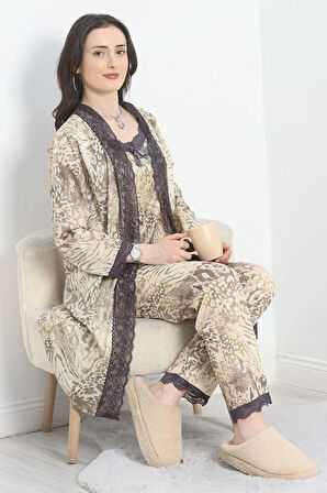 SeKa Jarse Polyester 3'Lü  Set Siyahvizon - 70108.1049.