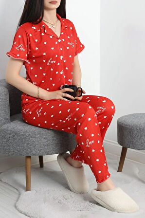 SeKa Pegasus Fırfırlı Düğmeli Pijama Takımı Küçükkalp - 671.1287.