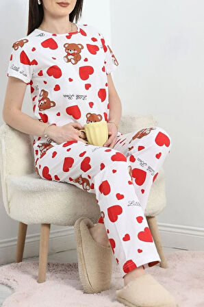 SeKa Alt Üst Aynı Pijama Takımı Beyazayı - 50079.1857.