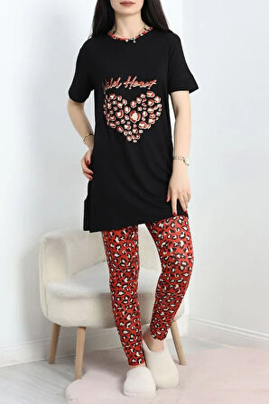 SeKa Ringviskon Pijama Takımı Siyahkiremit - 50632.1931.