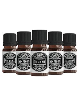 Sek Aroma 5 Adet Tek Kullanımlık Black Hazır Karışım Viski Kiti - Black Hazır Karışım Viski Aroması 10 ML