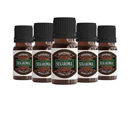 Sek Aroma 5 Adet Tek Kullanımlık Gourmet Hazır Karışım Viski Kiti-Gurme Hazır Karışım Viski Aroması 10 ML