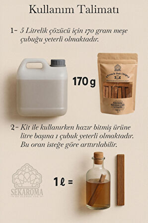 Orta Kavrulmuş Fransız Meşe Yongası Cipsi - Fransız Meşe Yongası Çubuğu 100 g