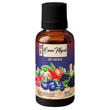 Sek Aroma Orman Meyveli Votka Kiti - Orman Meyveli Vodka Aroması 50 ML (5 LİTREYE UYUMLU)