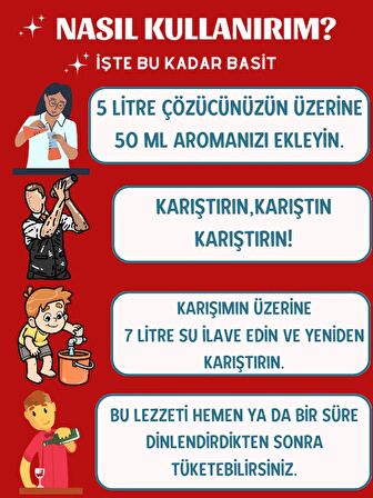 Sek Aroma Orman Meyveli Votka Kiti - Orman Meyveli Vodka Aroması 50 ML (5 LİTREYE UYUMLU)