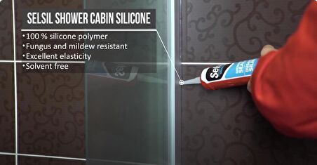 Selsil Mutfak Banyo Duşakabin Silikonu BEYAZ 280 ml. - 5 Adet