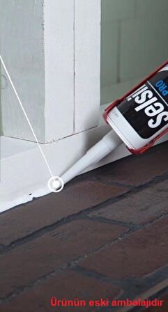 Selsil Silikonize Mastik BEYAZ 500 gr. - 5 Adet
