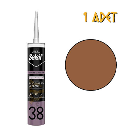 Selsil Silikonize Mastik KOYU MEŞE 500 gr. - 1 Adet