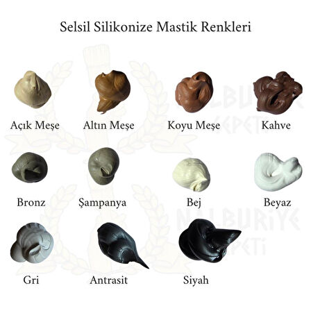 Selsil Silikonize Mastik KOYU MEŞE 500 gr. - 1 Adet
