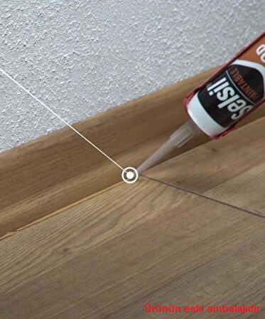 Selsil Yağmura Dayanıklı Silikonize Mastik BEYAZ 485 gr. - 1 Adet