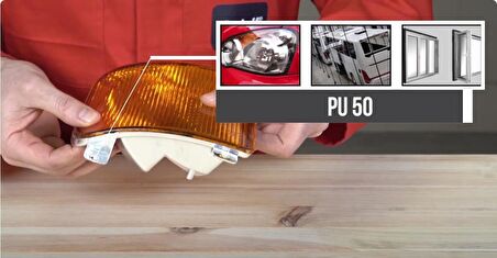 Selsil Poliüretan Mastik Yapıştırıcı PU50 SİYAH 280 ml. - 5 Adet