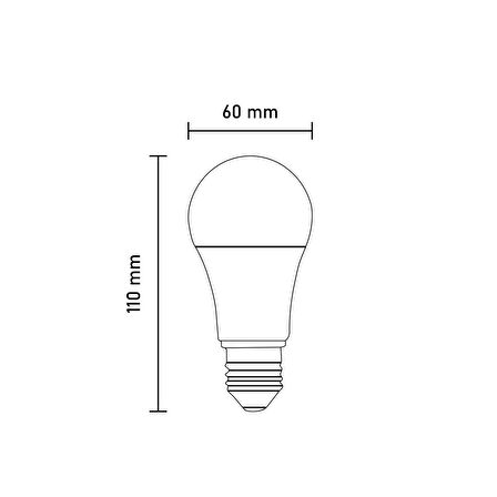 Seldur 9 W 810LM E-27 Duy 6500K Beyaz Işık LED Ampul 10'lu