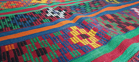 Antika Selendi Kilim – 70 Yıllık El Dokuma Yün Halı | 180x365 cm