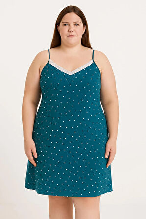  KADIN Büyük Beden Milan Kumaş Gecelik ve Ev Elbisesi - GENİŞ KESİM - ÖLÇÜLER ÜRÜN AÇIKLAMASINDA