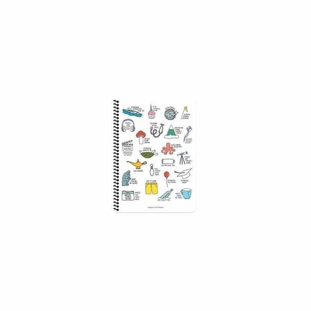 Hisli Şeyler A4 80Yp.Çiz.Spr.Stickerli Defter - Gö