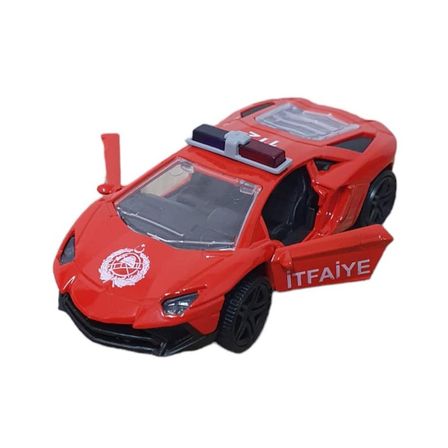 Çek Bırak Metal Araba Lamborgini - ILK003 - İtfaiye