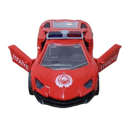 Çek Bırak Metal Araba Lamborgini - ILK003 - İtfaiye