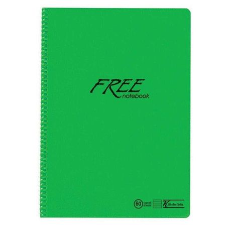 Keskin A4 80 Yp.Düz PP Kapak Free Defter