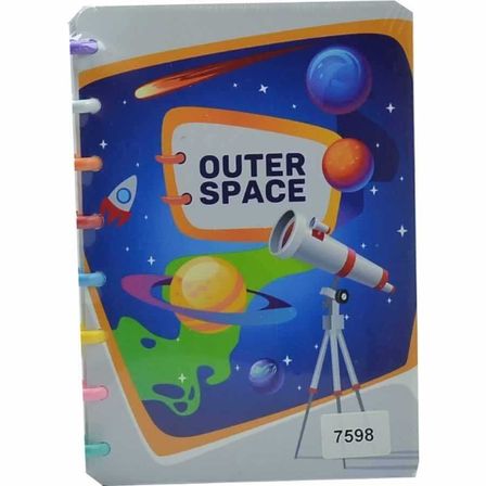 Taros Color Outer Space Renkli Halkalı A5 Defter
