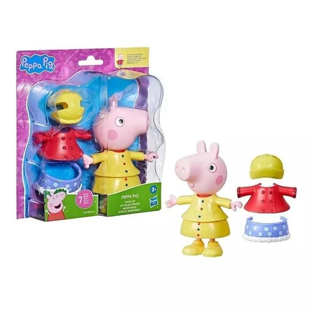 Peppa Pig ve Ailesi Kıyafetli Figür Seti