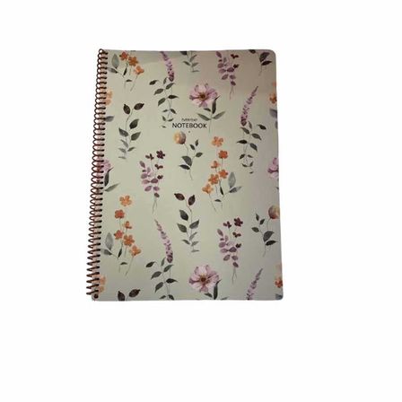 Keskin A4 80 Yp.Çiz. Karton Kp.Spr.Çiçek Defter