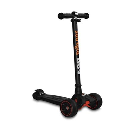 Voit 218c Işıklı Geniş 3 Teker Scooter-Siyah