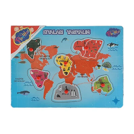 Ahşap Tutmalı Kıtalar ve Bölgeler