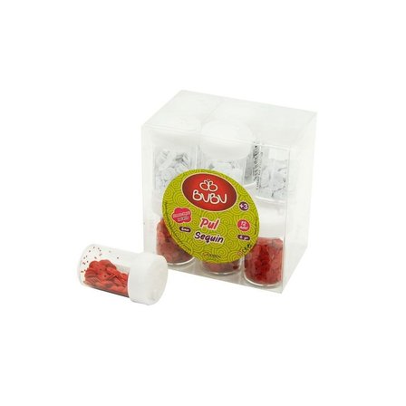 Bu-Bu Pul Kırmızı-Beyaz 6mm 6gr